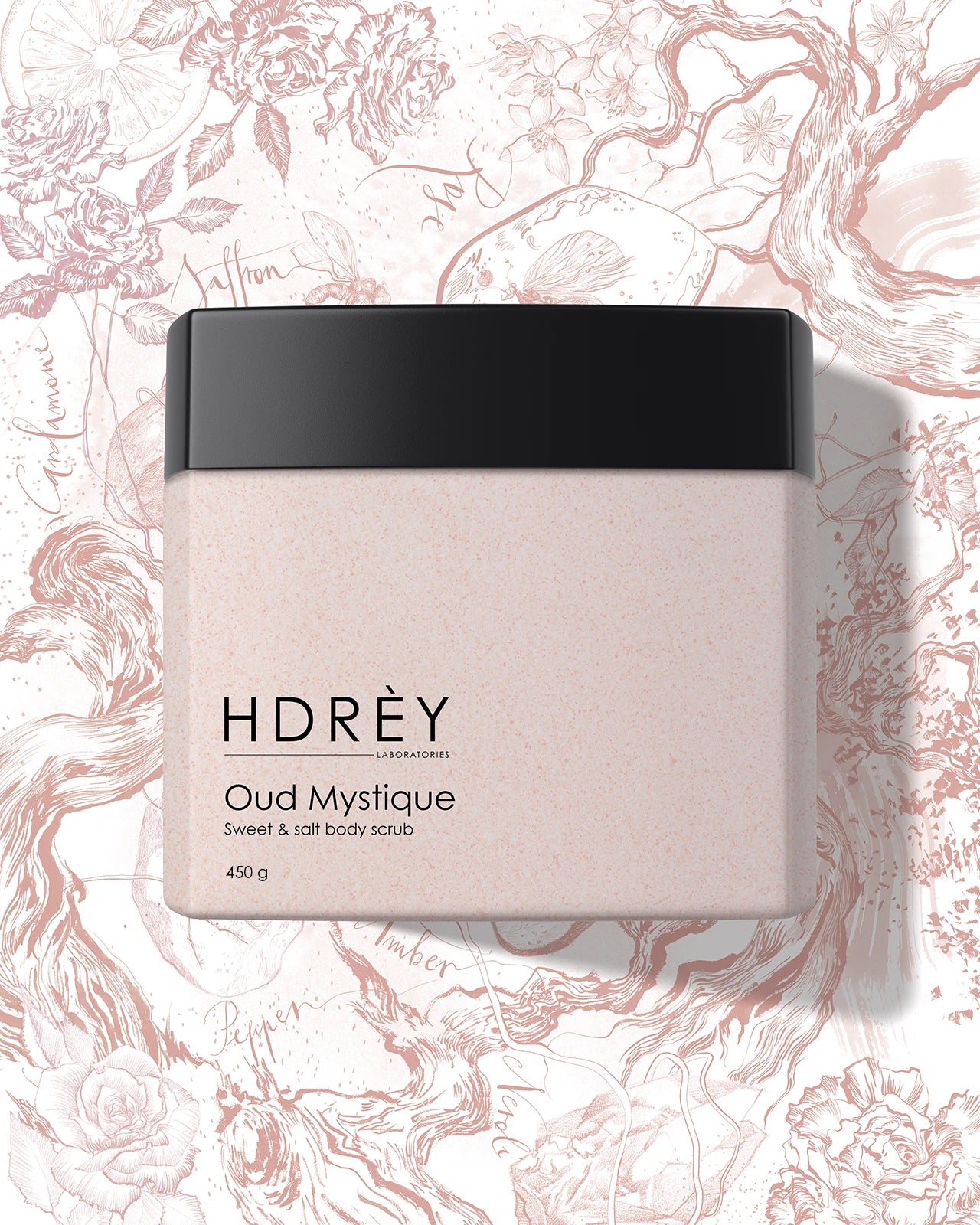 Peeling do ciała cukrowo-solny Oud Mystique 450g
